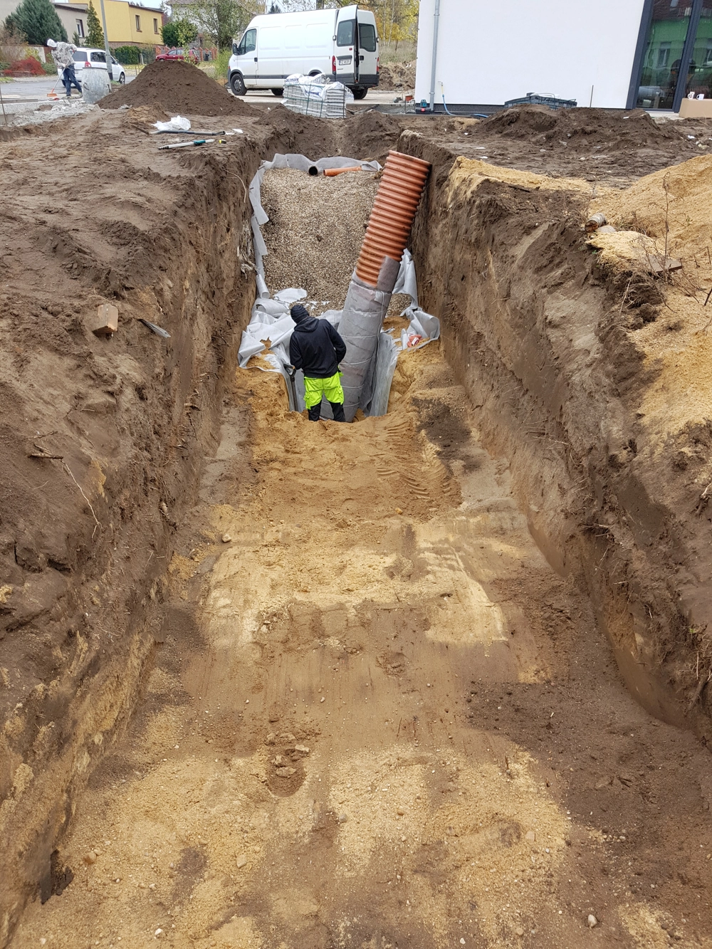 drenaż opaskowy wokół domu