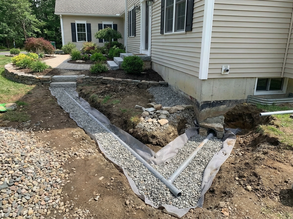 Drenaż opaskowy wokół domu: korzyści i zastosowanie